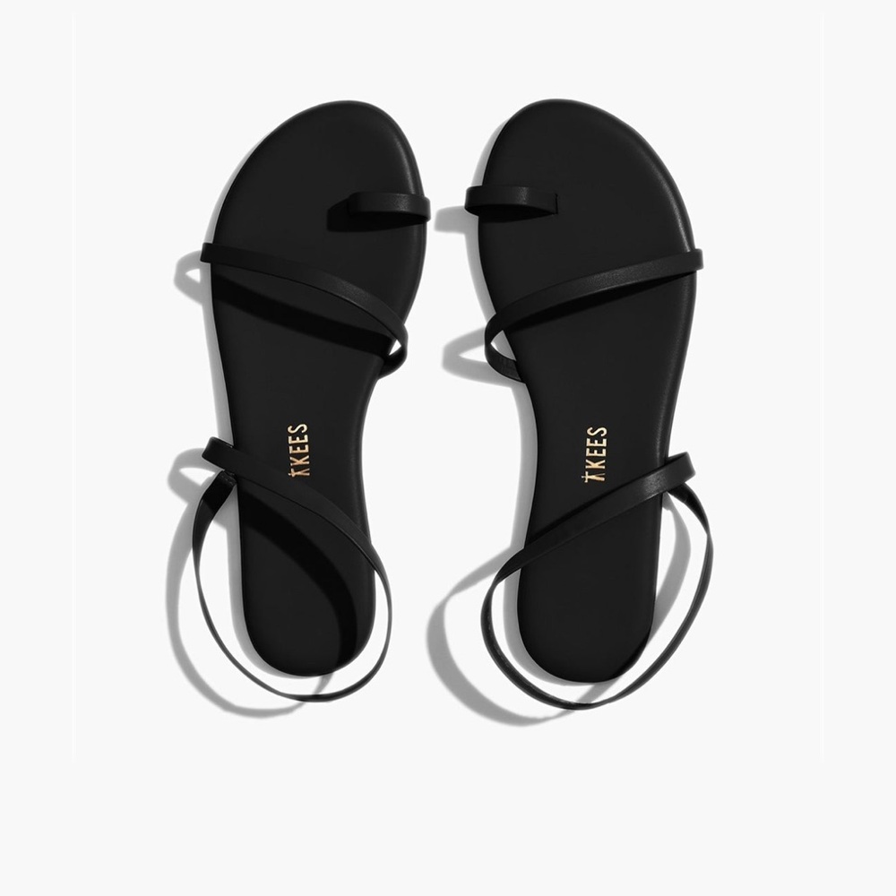 Tkees Mia Napa Flat Sandal in BLACK NEW